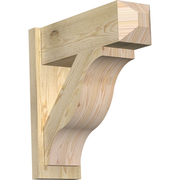 Ekena Millwork Funston Rough Sawn Craftsman Outlooker, Douglas Fir, 8"W x 24"D x 24"H OUT08X24X24FST04RDF - main